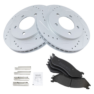 TRQ® - Performance Semi-Metallic Front Brake Kit