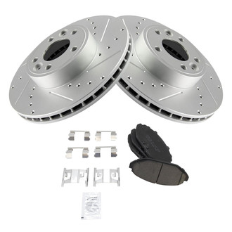 TRQ® - Performance Ceramic Front Brake Kit