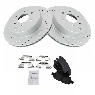 TRQ® - Performance Ceramic Rear Brake Kit