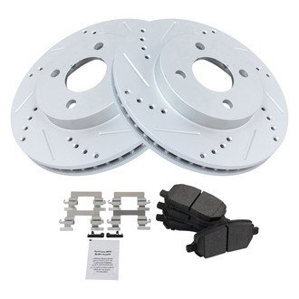 TRQ® - Performance Semi-Metallic Front Brake Kit