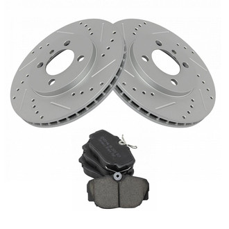 TRQ® - Performance Ceramic Front Brake Kit