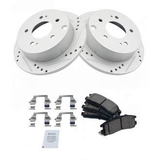 TRQ® - Performance Ceramic Rear Brake Kit
