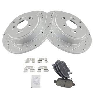 TRQ® - Performance Ceramic Rear Brake Kit