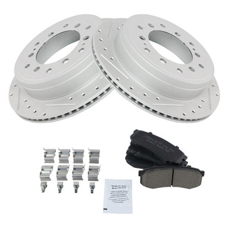 TRQ® - Performance Ceramic Rear Brake Kit