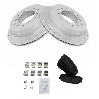 TRQ® - Performance Semi-Metallic Rear Brake Kit