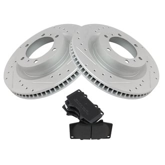 TRQ® - Performance Semi-Metallic Front Brake Kit