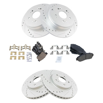 TRQ® - Performance Ceramic Front and Rear Brake Kit