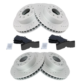 TRQ® - Performance Semi-Metallic Brake Kit