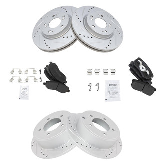 TRQ® - Performance Semi-Metallic Brake Kit
