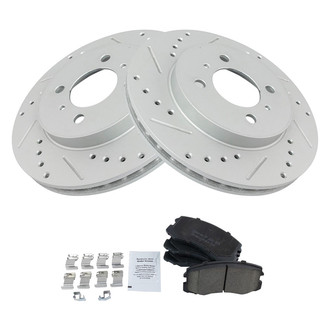 TRQ® - Performance Ceramic Front Brake Kit