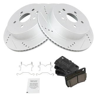 TRQ® - Performance Ceramic Rear Brake Kit