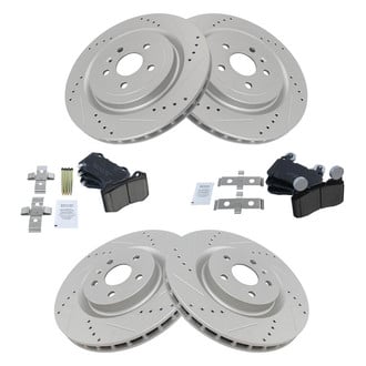 TRQ® - Performance Ceramic Front and Rear Brake Kit