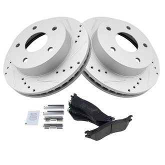 TRQ® - Performance Ceramic Front Brake Kit