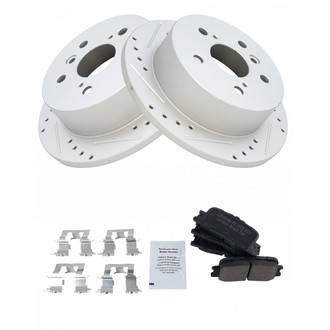 TRQ® - Performance Ceramic Rear Brake Kit