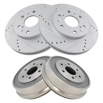 TRQ® - Performance Disc Brake Rotors with Drums