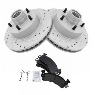 TRQ® - Performance Semi-Metallic Brake Kit