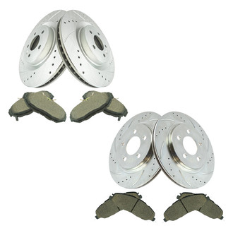TRQ® - Performance Ceramic Front and Rear Brake Kit