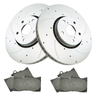 TRQ® - Performance Ceramic Front Brake Kit