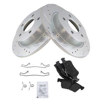 TRQ® - Performance Semi-Metallic Rear Brake Kit