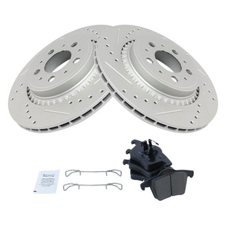 TRQ® - Performance Ceramic Rear Brake Kit
