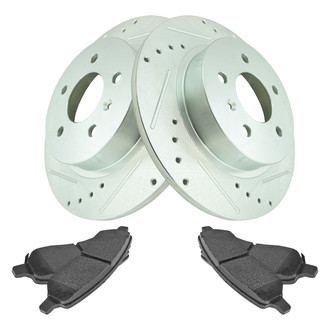 TRQ® - Performance Ceramic Rear Brake Kit