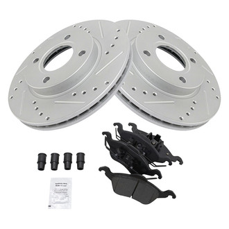 TRQ® - Performance Semi-Metallic Front Brake Kit