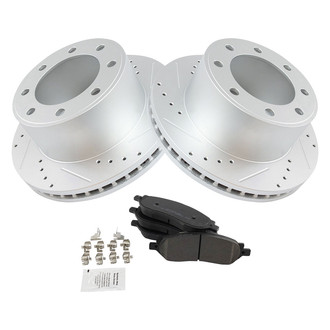 TRQ® - Performance Semi-Metallic Rear Brake Kit