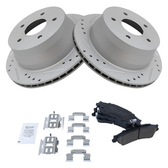 TRQ® - Performance Ceramic Rear Brake Kit