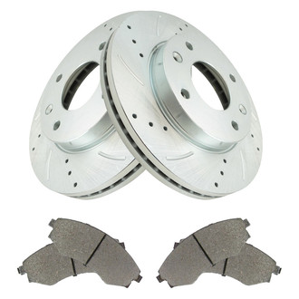 TRQ® - Performance Ceramic Front Brake Kit