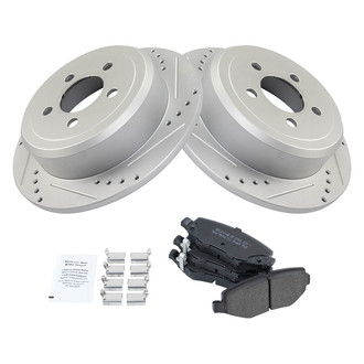 TRQ® - Performance Semi-Metallic Rear Brake Kit