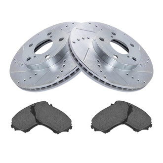 TRQ® - Performance Ceramic Front Brake Kit