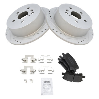 TRQ® - Performance Semi-Metallic Brake Kit