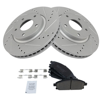 TRQ® - Performance Ceramic Front Brake Kit