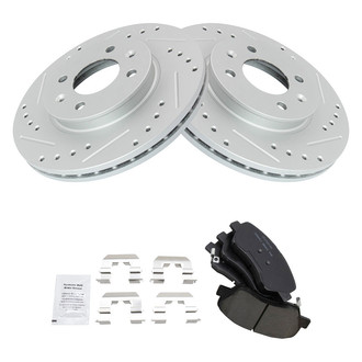 TRQ® - Performance Ceramic Front Brake Kit