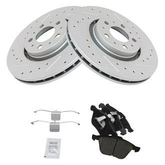 TRQ® - Performance Ceramic Front Brake Kit
