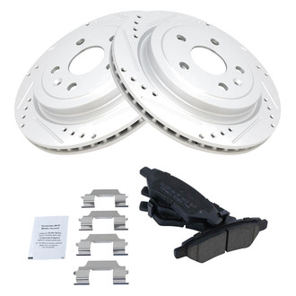 TRQ® - Performance Ceramic Rear Brake Kit