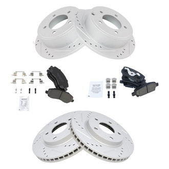 TRQ® - Performance Ceramic Front and Rear Brake Kit