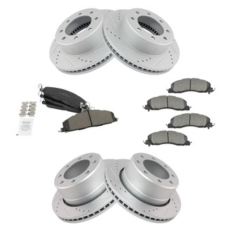 TRQ® - Performance Semi-Metallic Brake Kit