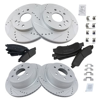 TRQ® - Performance Semi-Metallic Brake Kit