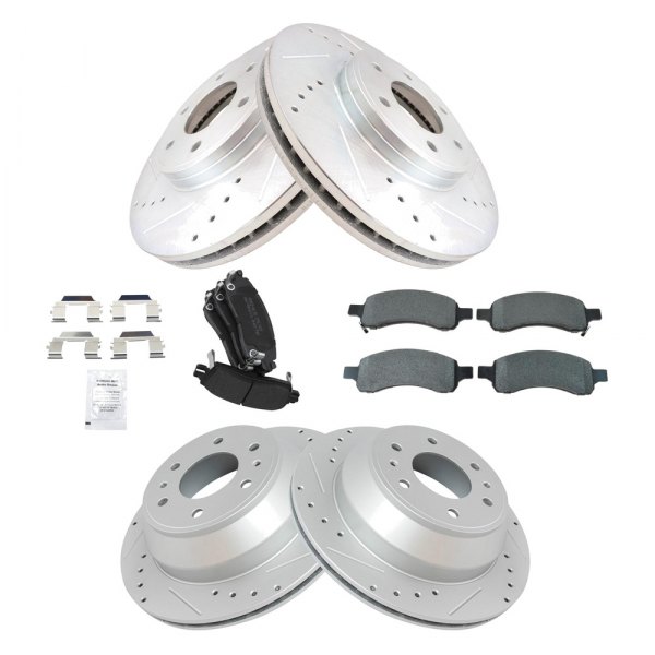 TRQ® - Performance Semi-Metallic Front Brake Kit