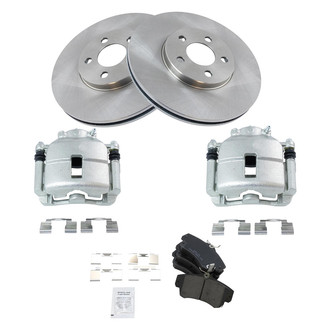 TRQ® - Front Disc Brake Kit with Ceramic Pads and Calipers