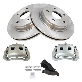 TRQ® - Front Disc Brake Kit with Ceramic Pads and Calipers