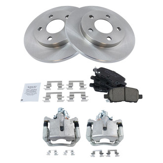 TRQ® - Rear Disc Brake Kit with Ceramic Pads and Calipers