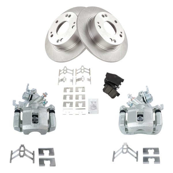 TRQ® - Rear Disc Brake Kit with Ceramic Pads and Calipers