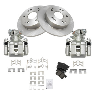 TRQ® - Rear Disc Brake Kit with Ceramic Pads and Calipers