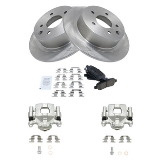 TRQ® - Rear Disc Brake Kit with Ceramic Pads and Calipers