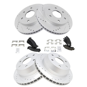 TRQ® - Performance Ceramic Front and Rear Brake Kit