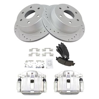 TRQ® - Performance Ceramic Rear Brake Kit with Calipers