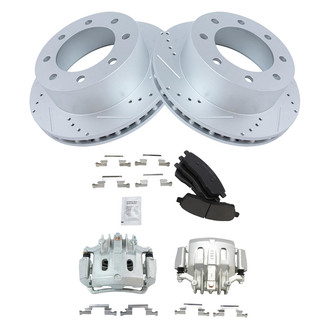 TRQ® - Performance Ceramic Rear Brake Kit with Calipers