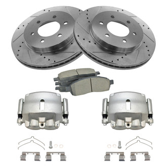 TRQ® - Performance Ceramic Brake Kit with Calipers